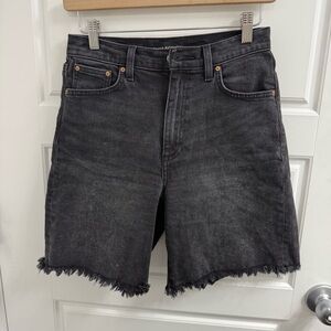 3/$30 Denim Forum 50’s Arlo Long Short‎ Size 25 Charcoal Cutoff Shorts